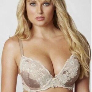 Parisa Palermo Demi Push-Up Bra (PT1035) Brown Sugar, Size 32G